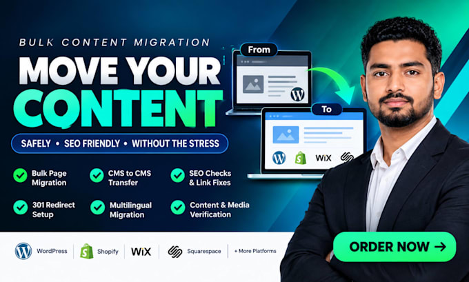 bulk website content migration referring URL redirect multilingual website