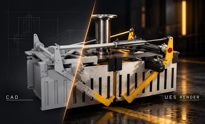 animate cad machinery in realistic environments using unreal engine 5