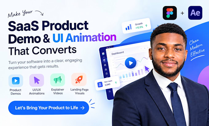 create app promo, saas promo video, website demo video
