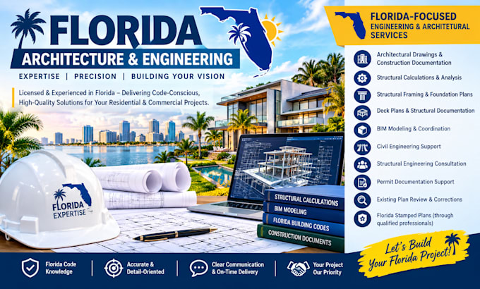 create florida structural plans, calculations and bim models