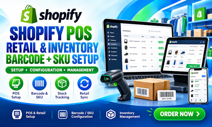 setup shopify pos shopify retail barcode and sku shopify inventory management