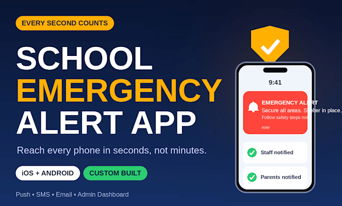 develop a custom school emergency alert app
