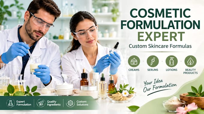 create custom cosmetic formulations for skincare and beauty