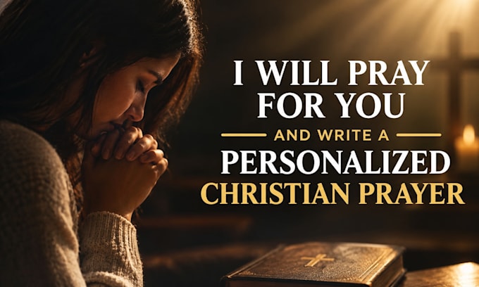 pray for you and write a personalized christian prayer