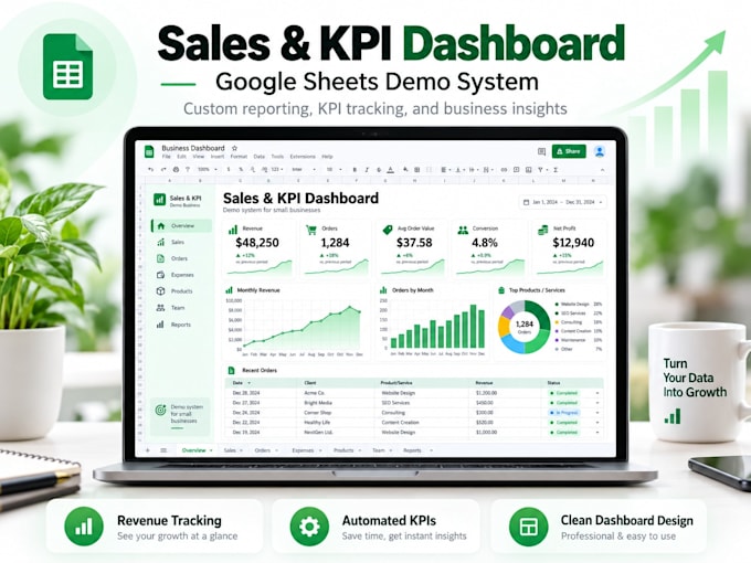 build a custom google sheets dashboard