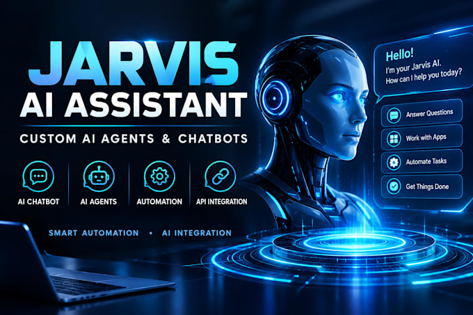 custom jarvis ai assistant, ai agents, chatbot automation