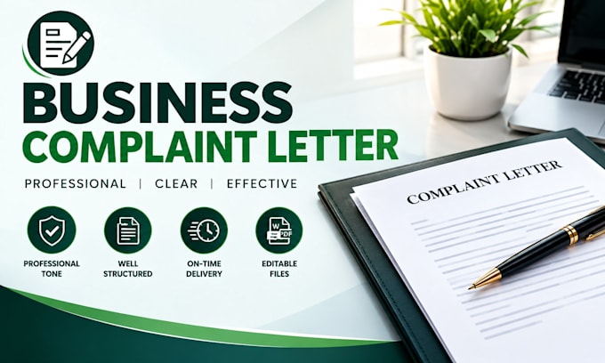 draft a professional complaint letter for a business dispute