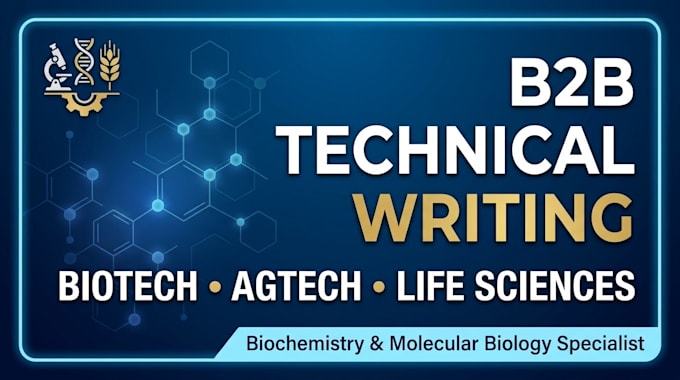 write b2b summaries and reports for biotech and agtech