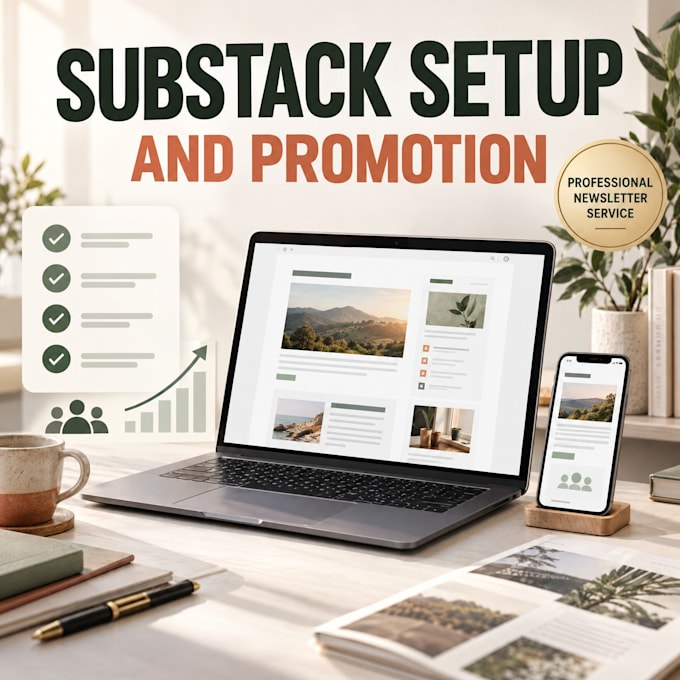 provide substack page setup and promotion for newsletter growth