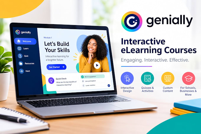 create genially elearning courses and interactive training content