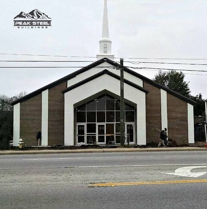 redesign your church exterior facade and create architectural elevation drawings