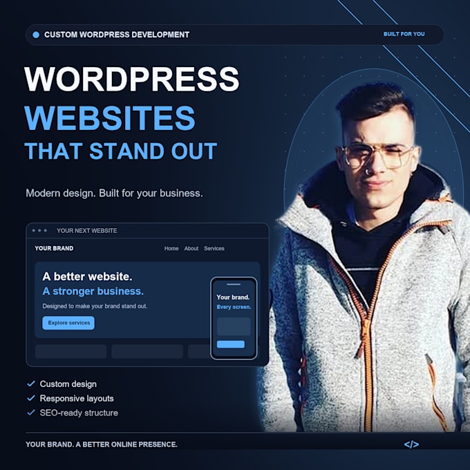 develop a custom wordpress website with advanced functionality