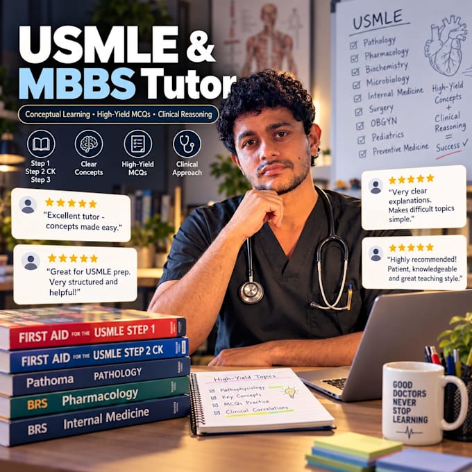 usmle, step 1, step 2 ck, mbbs, and tutor