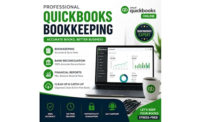 quickbooks online bookkeeping and bank reconciliation