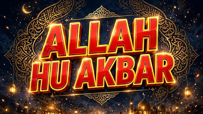 design 3 eyecatching islamic youtube thumbnail