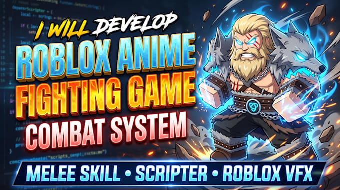develop roblox anime fighting game combat system melee skill scripter roblox vfx