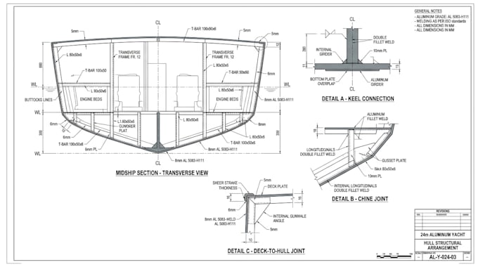 create yacht hull designs, 3d models and boat construction plans