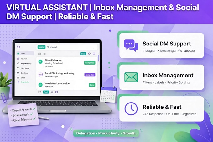 manage your gmail inbox and handle ig x threads and email support