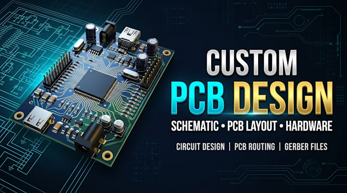 Design de circuits imprimés personnalisés pcb, schéma, disposition pcb ...