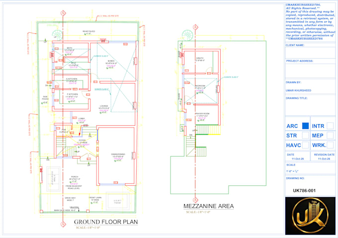 design architecture floor plan in autocad
