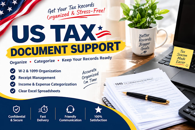 organize US tax documents and expense records
