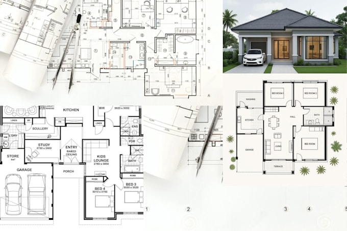 Draw renovation and home addition drawing for city permit ...