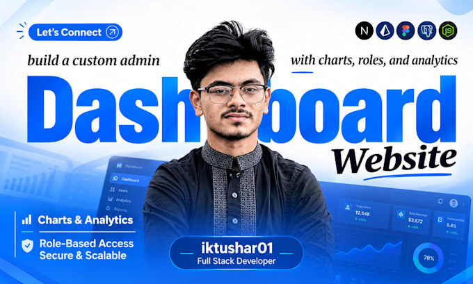 build a custom admin dashboard with charts and analytics