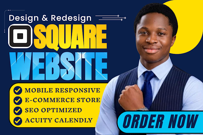 design your square website, square online store and square booking