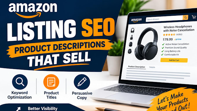 write a strong powerful amazon seo product listings