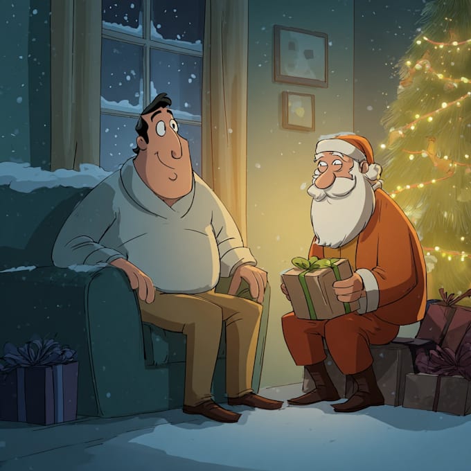 create holiday christmas winter illustration