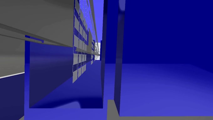 create 3d powder coating line and industrial equipment animation
