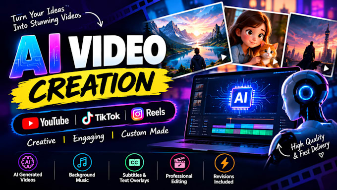 create professional ai generated videos for social media