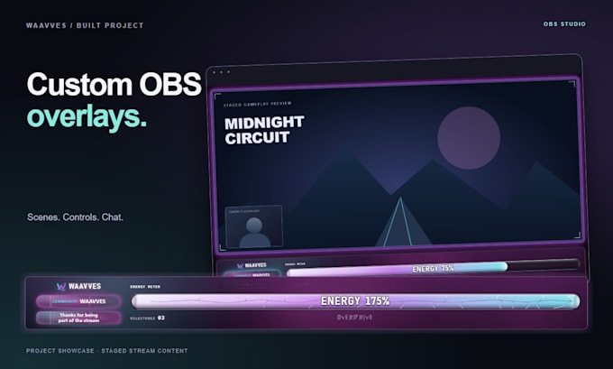 customize your obs overlays and stream dashboard