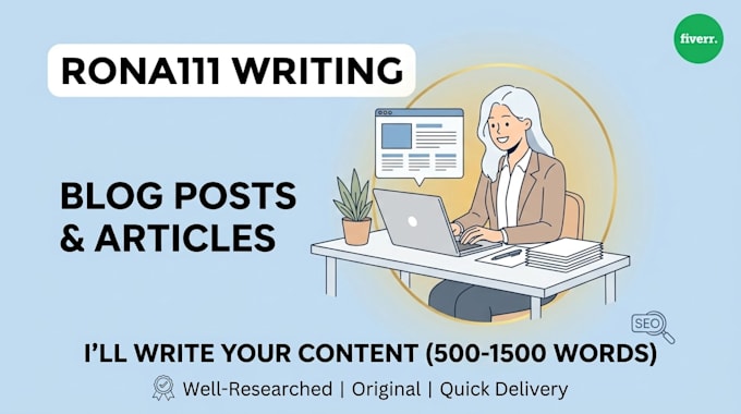 write blog posts and article