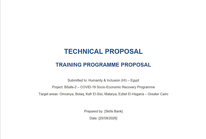 professional business proposals, technical proposals, and tenders