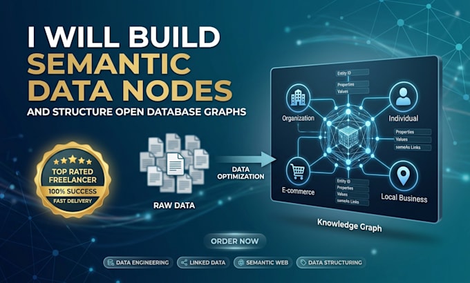 build semantic data nodes and structure open database graphs