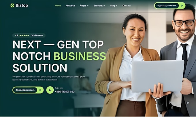 design squarespace management consultant services consulting website