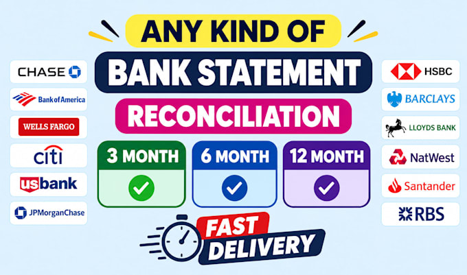 reconcile bank statement PDF to editable format