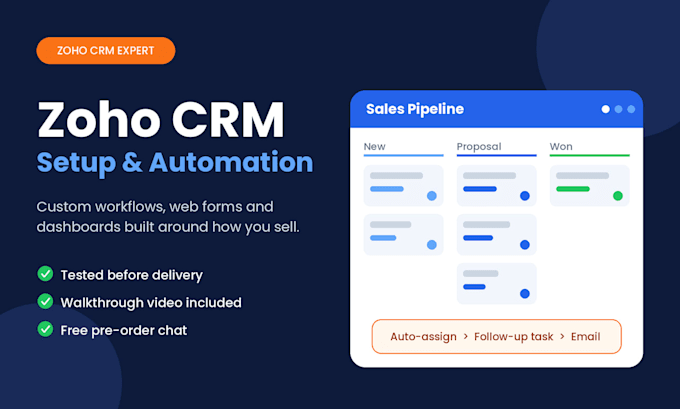 customize zoho CRM with smart workflows, forms and automation