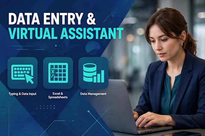 do accurate data entry typing and virtual assistant work