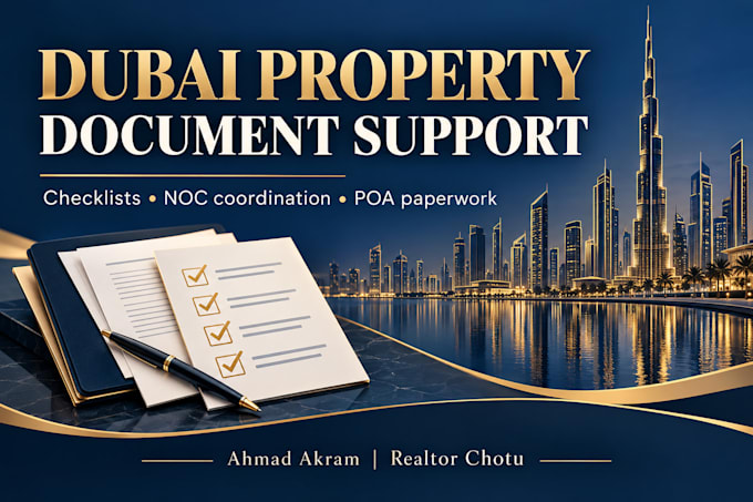coordinate dubai property paperwork and conveyancing documents