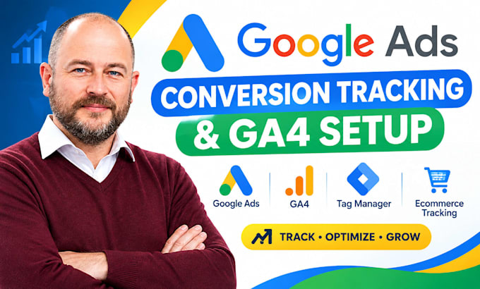 setup google ads conversion tracking ga4 ecommerce tracking adwords PPC campaign