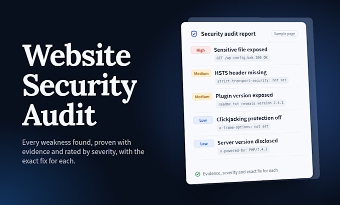 do a website security audit and fix vulnerabilities