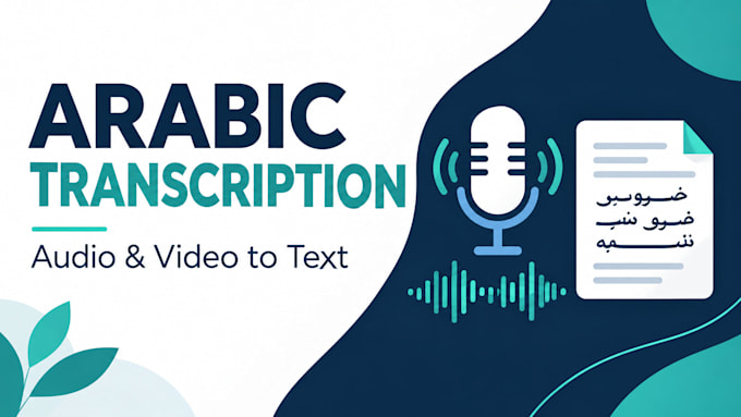 transcribe arabic audio and video accurately