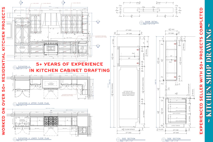 create kitchen cabinet shop drawings in autocad