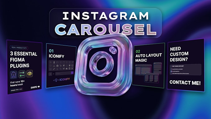 design custom instagram carousel posts