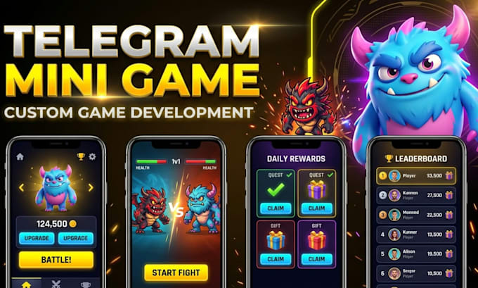 develop a telegram mini game with points leaderboard rewards