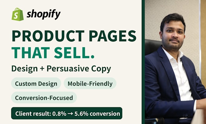 design high converting shopify product pages