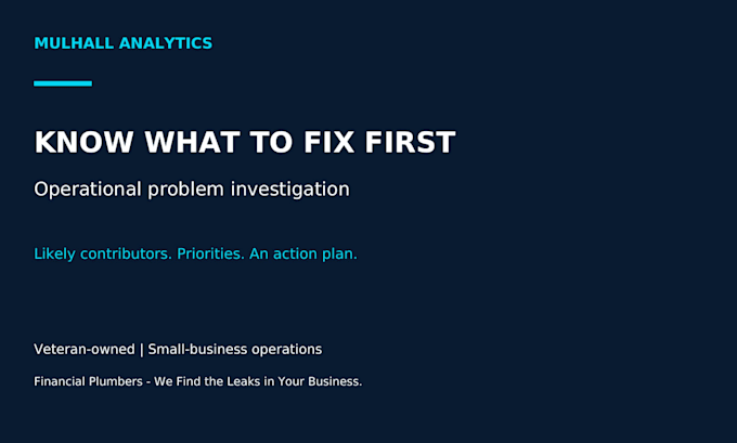 review one business process and recommend practical improvements