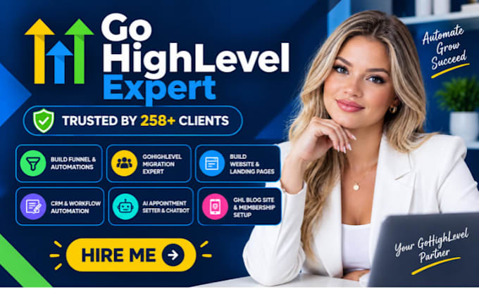 setup gohighlevel website, gohighlevel automation expert, sales funnel